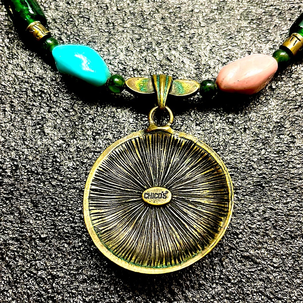 Chico’s Multi-Material And Multicolored Choker Ne… - image 7